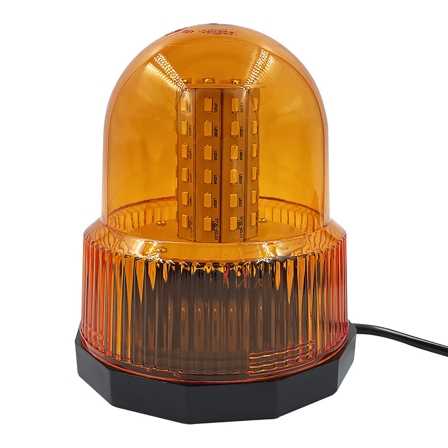60 LED Beacon Strobe Light 12V-24V Amber Magnetic Rooftop Emergency Safety Warning Flashing Light for Forklift Truck Tractor Carts UTV Bus