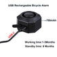 Alarma de bicicleta YASONG para accesorios de bicicletas eléctricas, recargable por USB, antirrobo, sistema de alarma inalámbrico de seguridad para motocicletas y bicicletas con detección de movimiento remota (paquete de 2)