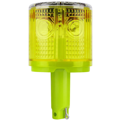 YASONG Solar 360° LED Industrial Strobe Warning Light, IP54 Outdoor Beacon, 6 LEDs, Auto Night Flashing