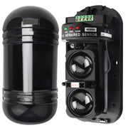 YASONG SLA-01HK+ABT100 120dB Infrared Beam Alarm Kit, 100m Detector, 25W, IP65, USB Audio, LED Strobe