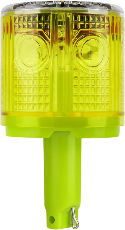 Solar Strobe Warning Light 360 Degree Super Bright IP54 Waterproof for Construction Traffic Dock Marine Light Control Flashing