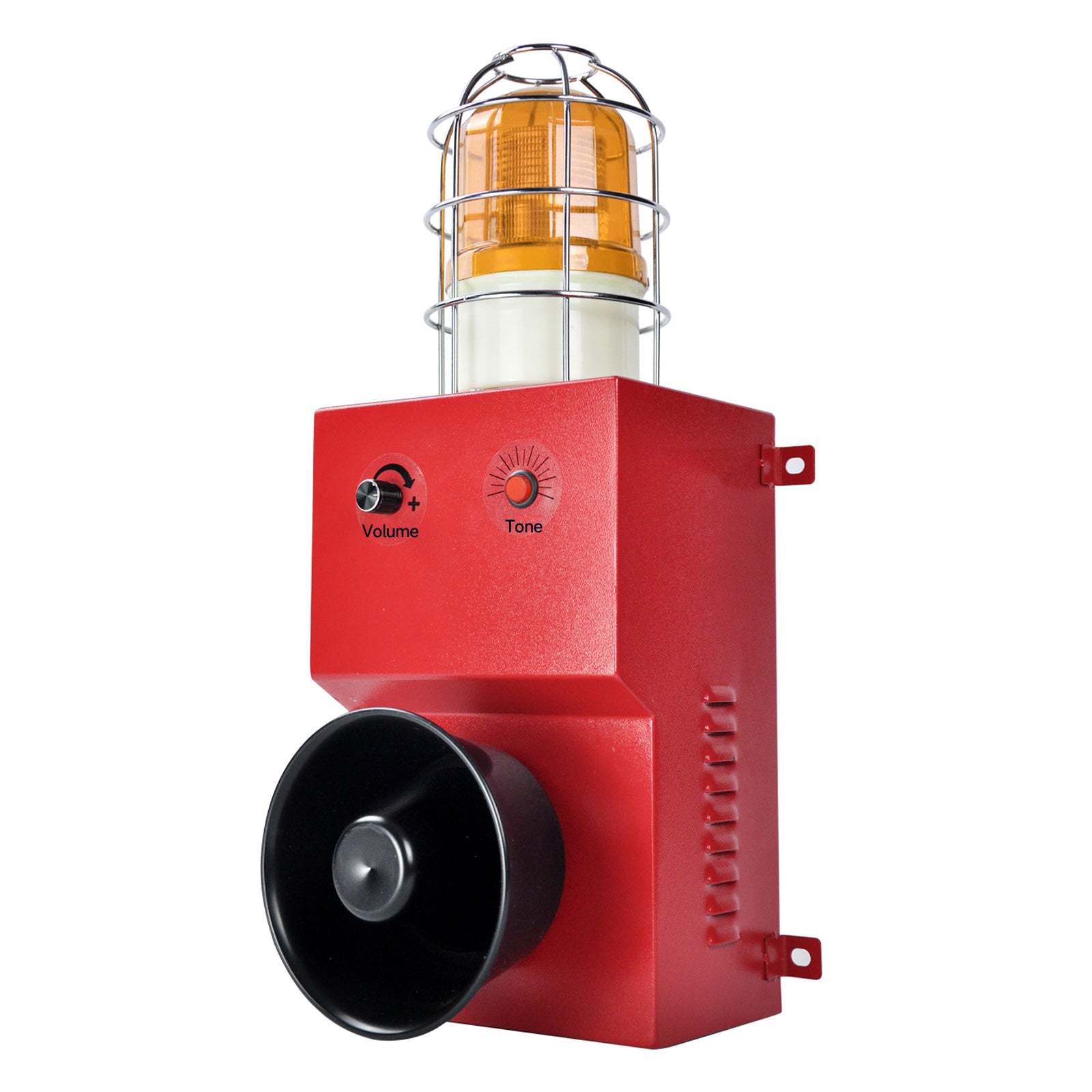 YASONG Sirena de Alarma Anticolisión Exterior 80W 130dB con Luz Estroboscópica para Puerto, Muelle, Fábrica, Alarma de Emergencia, Alcance de 150 Metros SLA-09