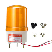 YASONG LTE-1101MJ Revolving LED Beacon Warning Light, 90dB Buzzer, IP44, 3W, Screw Mount