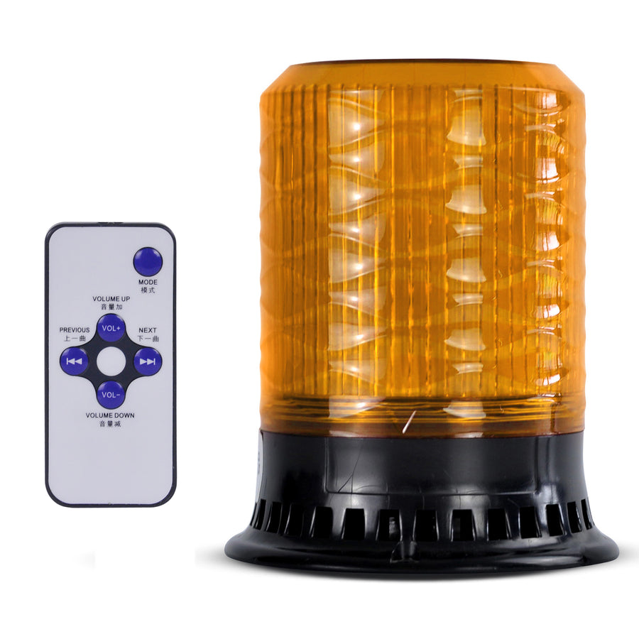 YASONG SLA-190 120dB LED Beacon Siren Light, 9 Tones, 4 Flash Modes, DC10V-30V, Remote Control