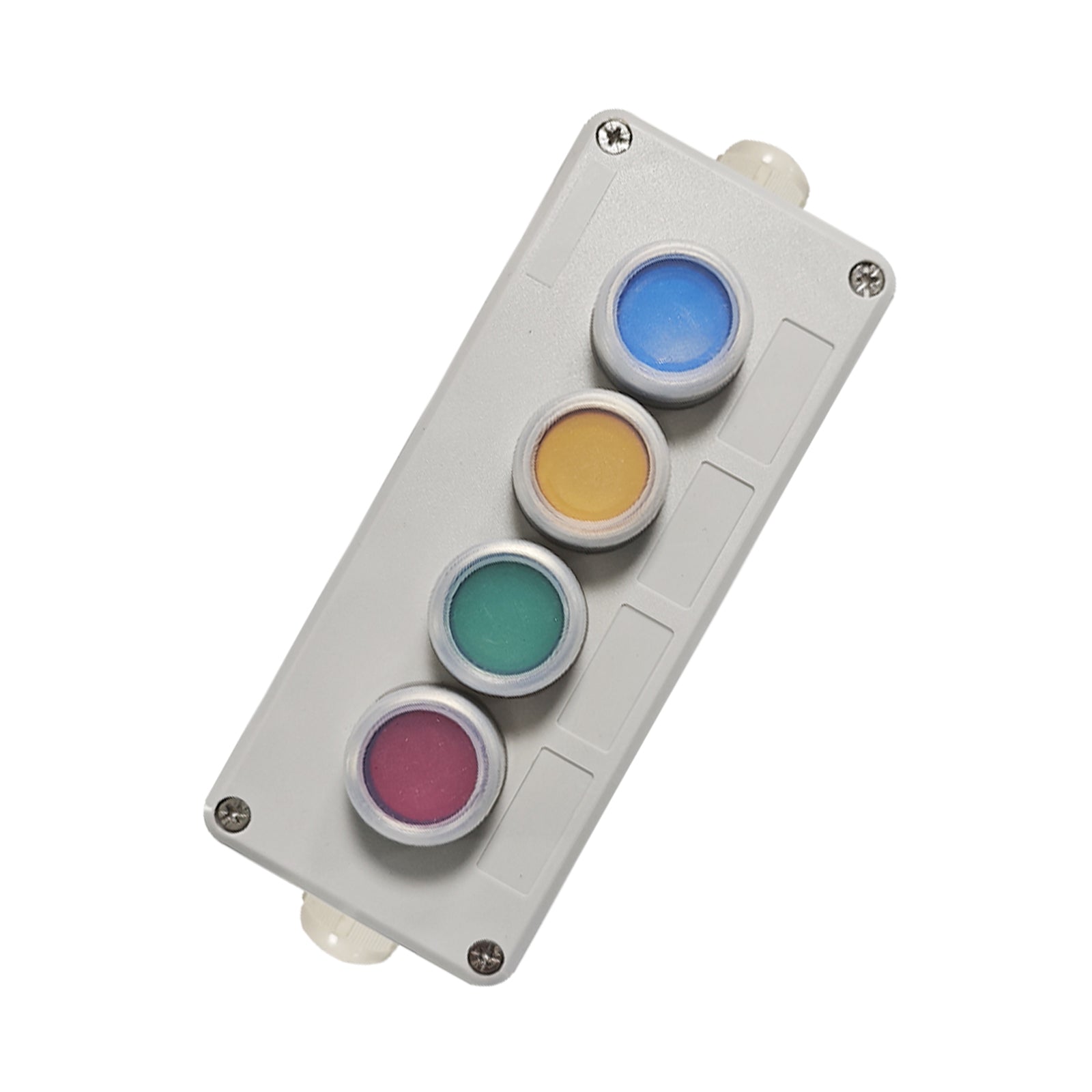 YSONG 4 Torres de luz de señal industrial LED súper brillantes, luces Andon con o sin sonido, luz intermitente o fija, interruptor de autobloqueo para fábrica, almacén, uso interior