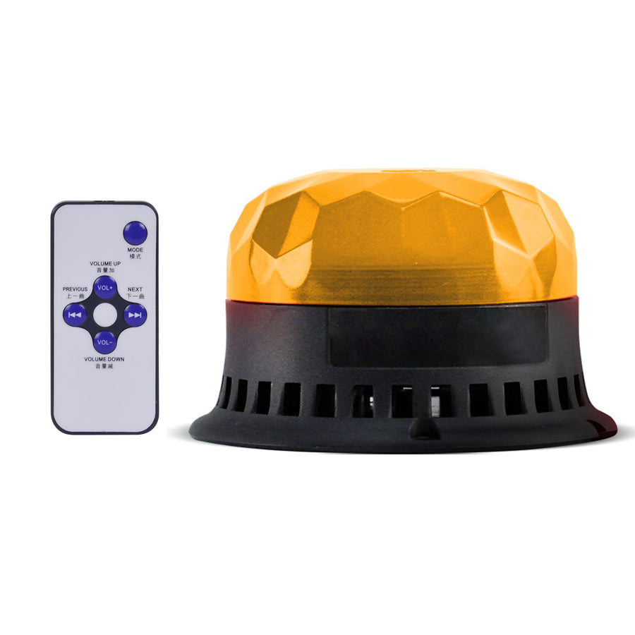 YASONG SLA-190-II 120dB LED Beacon Siren Light, 9 Tones, 2 Flash Modes, DC10-30V, Remote Control