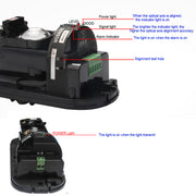 YASONG SLA-01HK+ABT100 120dB Infrared Beam Alarm Kit, 100m Detector, 25W, IP65, USB Audio, LED Strobe