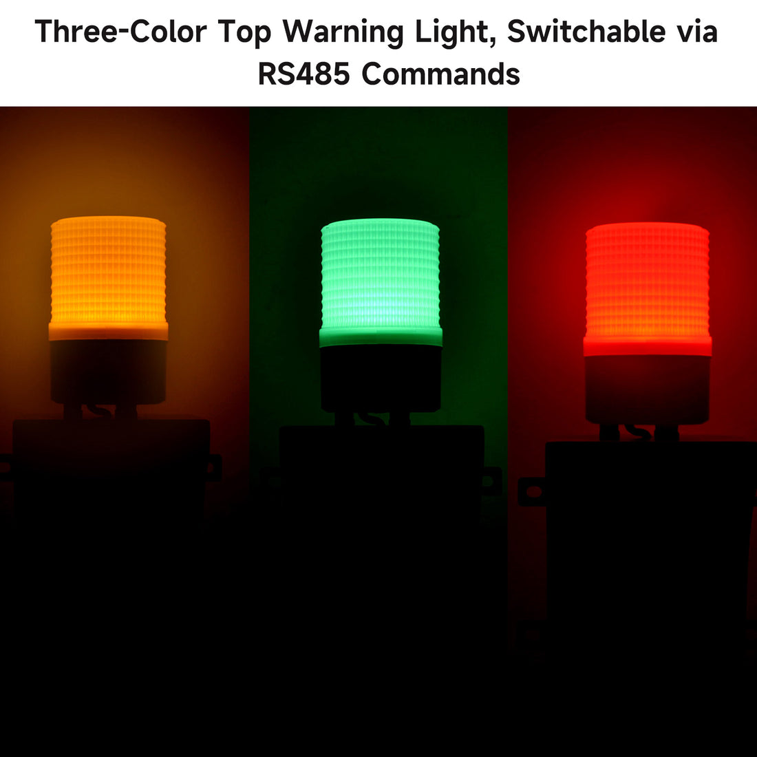 YASONG SLA-315X 120dB RGB Sound and Light Alarm, 485 Communication, Adjustable Volume, USB Voice Upload, IP65
