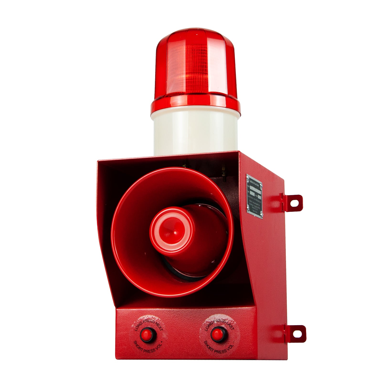 Sirène d'alarme industrielle YASONG SLA-05B 130dB 12 tonalités commutables 45W haute puissance Alarme incendie/tornade pour environnements bruyants Urgence