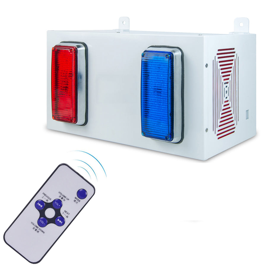 YASONG SLA-O71S 130dB 350W Dual Horn Alarm Siren, 300m Range, Adjustable Tones, IP65, USB Upload, LED Strobe