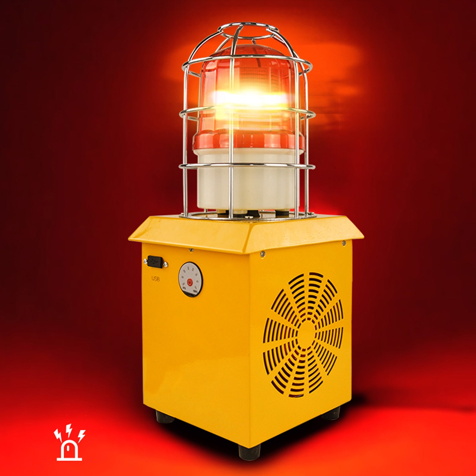 YASONG SLA-1509 Portable Rechargeable Outdoor Alarm Siren 120dB