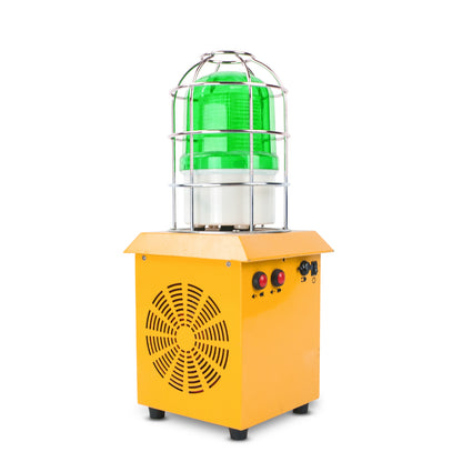 YASONG Portable Rechargeable Outdoor Alarm Siren 120dB Horn 15W Sirens with 5000mAh Adjust Sound and Tone AC100-240V SLA-1509