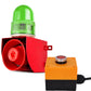 Sirène d'alarme YASONG avec boîtier de commande à bouton 25W 120dB Klaxon puissant Liaison à un bouton Sirène de sécurité extérieure avec lumière stroboscopique LED SLA-01Z