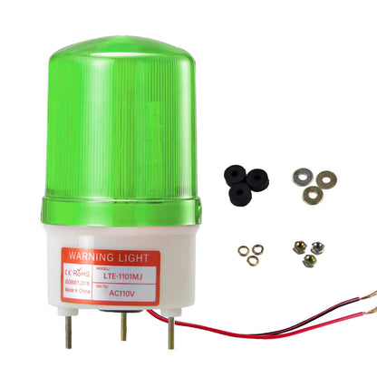 YASONG Luz estroboscópica industrial, baliza giratoria LED de advertencia con o sin sonido SLA-1101MJ