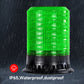 YASONG LED Strobe Light 120dB 9 Tones 4 Flash Modes Waterproof Warning Beacon Flashing Light for Vehicle, Truck, Forklift, Workshop DC12V/24V SLA-090