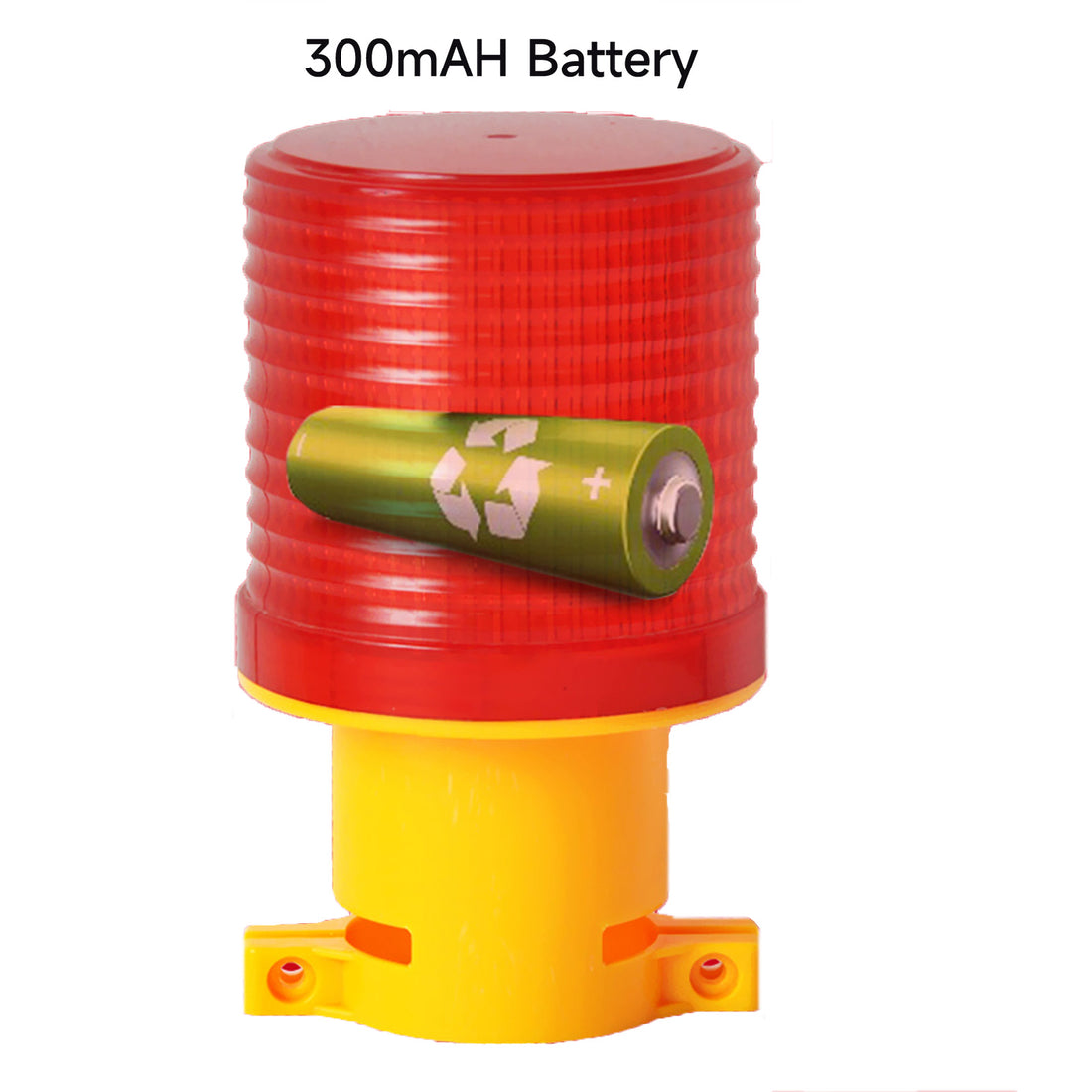 YASONG SL-5080 Solar Industrial LED Warning Light, IP44 Strobe Beacon, 6 LEDs, 72H Work Time