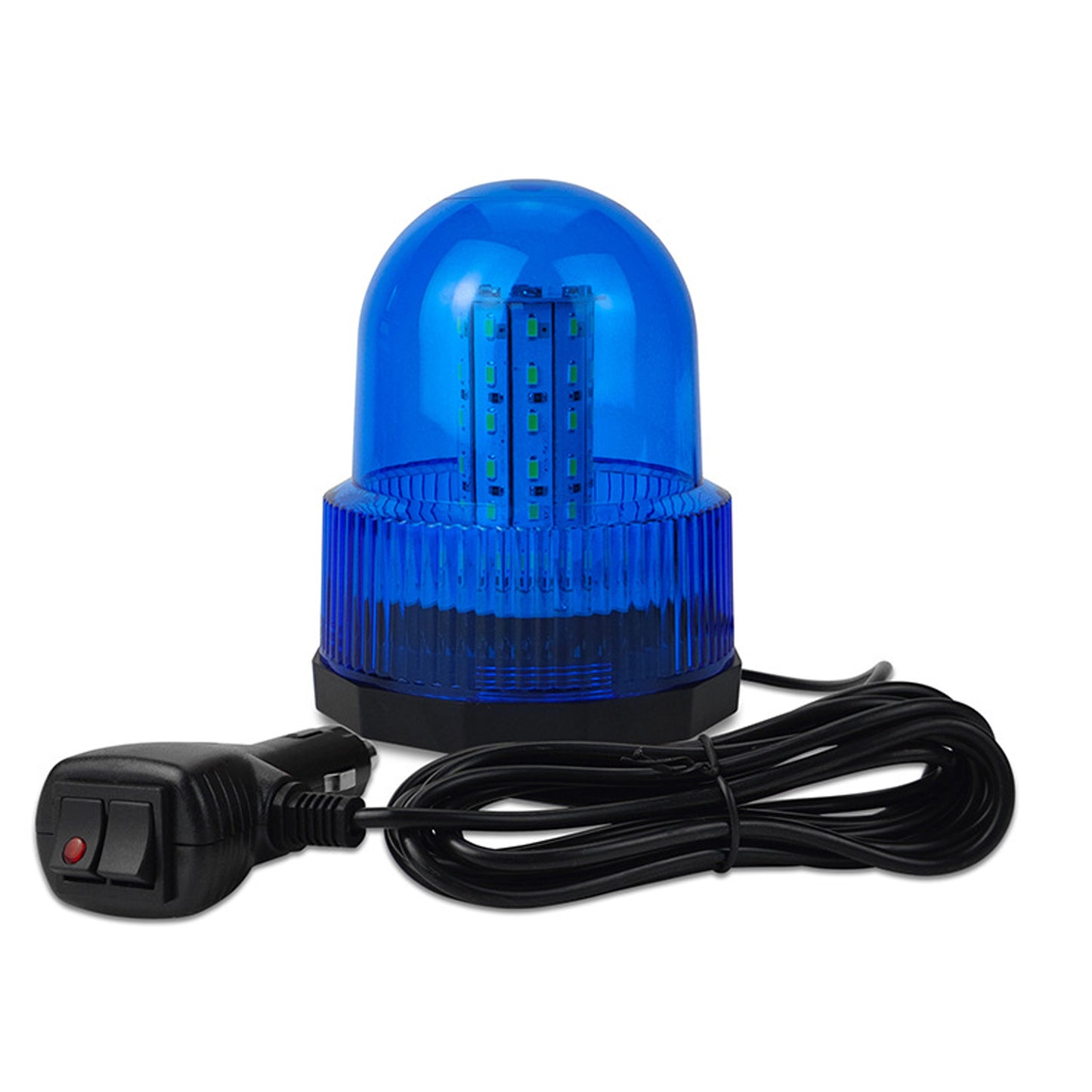 60 LED Beacon Strobe Light 12V-24V Amber Magnetic Rooftop Emergency Safety Warning Flashing Light for Forklift Truck Tractor Carts UTV Bus