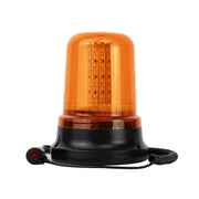 YASONG Amber 80 LED Magnetic Beacon Strobe Light, DC12V-24V, 40W, 2 Flash Modes, Cigarette Plug