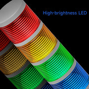 Lampu Menara Tumpuk LED YASONG LTA-30-J, 2-5 Lapisan, Stabil/Berkedip, Dasar Lipat 180°, Buzzer Opsional, IP44