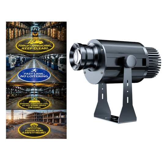 YASONG SLA‑TY55‑1M Industrial Safety Projector Light | 55W Forklift Warning Projection Lamp IP67 Waterproof for Factory Warehouse
