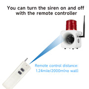 YASONG SLA-800BY Portable Remote Control Industrial Alarm Siren can turn on or off by remote controller