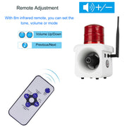 YASONG SLA-800BY Portable Remote Control Industrial Alarm Siren with 8m infraed remote, set tone, volume or mode