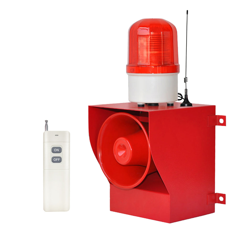 YASONG 500m Remote Control Outdoor Security Alarm Siren 130dB 45W for Factory, Warehouse, Mine, Farm, School & Residential SLA-05AY-500