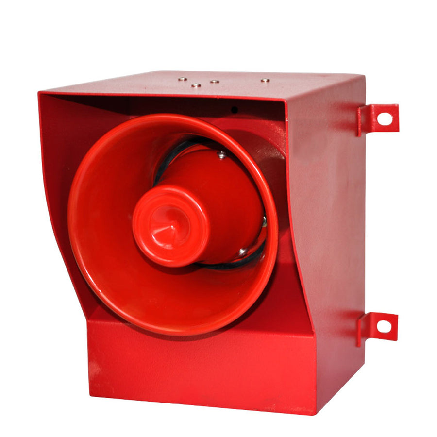 YASONG SLA-05E 130dB 45W Outdoor Alarm Siren, IP65 Waterproof, LED Strobe, 100m Range, Wall Mount