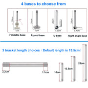 YASONG LTA-052W/T(J) LED Stack Tower Light, 1-5 Layers, IP65, 4 Base Types, Strobe/Steady, Sound Optional