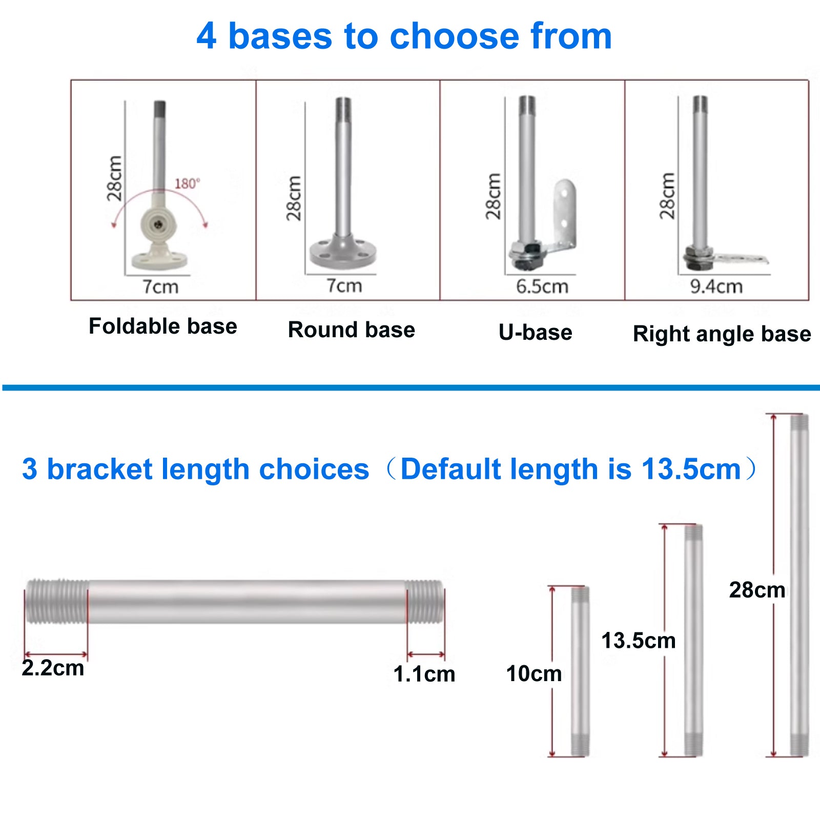 YASONG LTA-052W/T(J) LED Stack Tower Light, 1-5 Layers, IP65, 4 Base Types, Strobe/Steady, Sound Optional