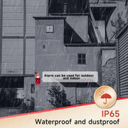 YASONG SLA-05BY-P 130dB Wireless Outdoor Alarm Siren, 1.24 Mile Remote, 5Ah Backup Battery, USB Custom Voice, IP65