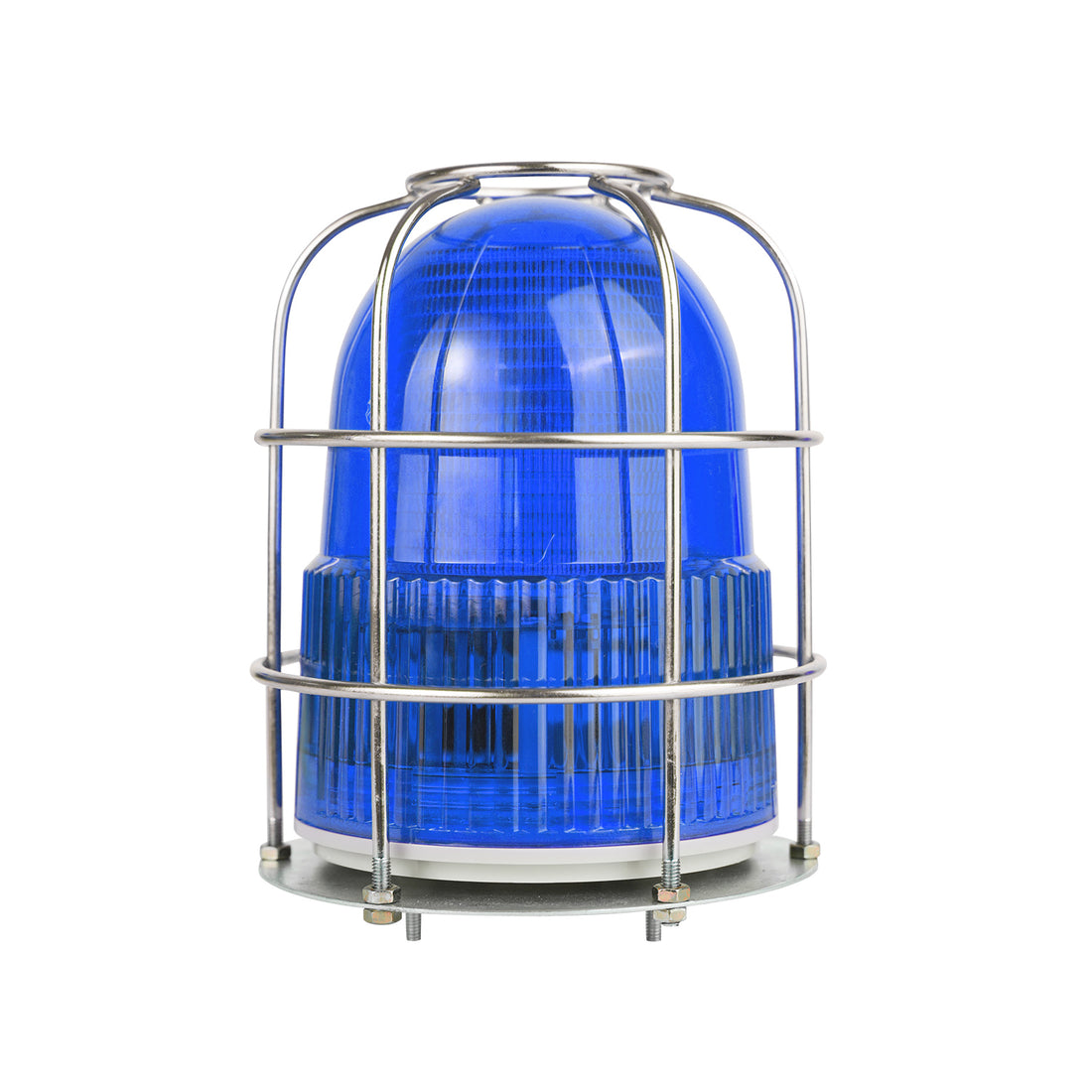 Luz estroboscópica LED industrial, luz de advertencia para alarmas de emergencia públicas, sirena de seguridad para interiores/exteriores con red protectora