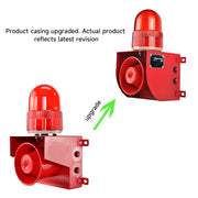 YASONG Sirena de alarma, tono y volumen ajustables, bocina fuerte de 120 dB, sirena de seguridad exterior de 25 W con luz estroboscópica LED para puerto, muelle y embalse SLA -01T