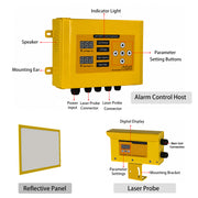 YASONG SLA-FZ7000 100m Crane Laser Anti-Collision System, 80dB Alarm, Dual-Side Monitoring, RS485 Optional