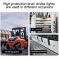 YASONG IP66 Waterproof Red Strobe Siren Light Shockproof Superbright 36 LED Industrial Warning Flashing Beacon Light with Buzzer or No Sound