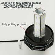 YASONG IP66 Étanche Ambre Stroboscopique Sirène Lumière Antichoc Super Lumineux 36 LED Lumière Avertissement Industriel Clignotant Gyrophare avec Avertisseur Sonore ou Sans Son
