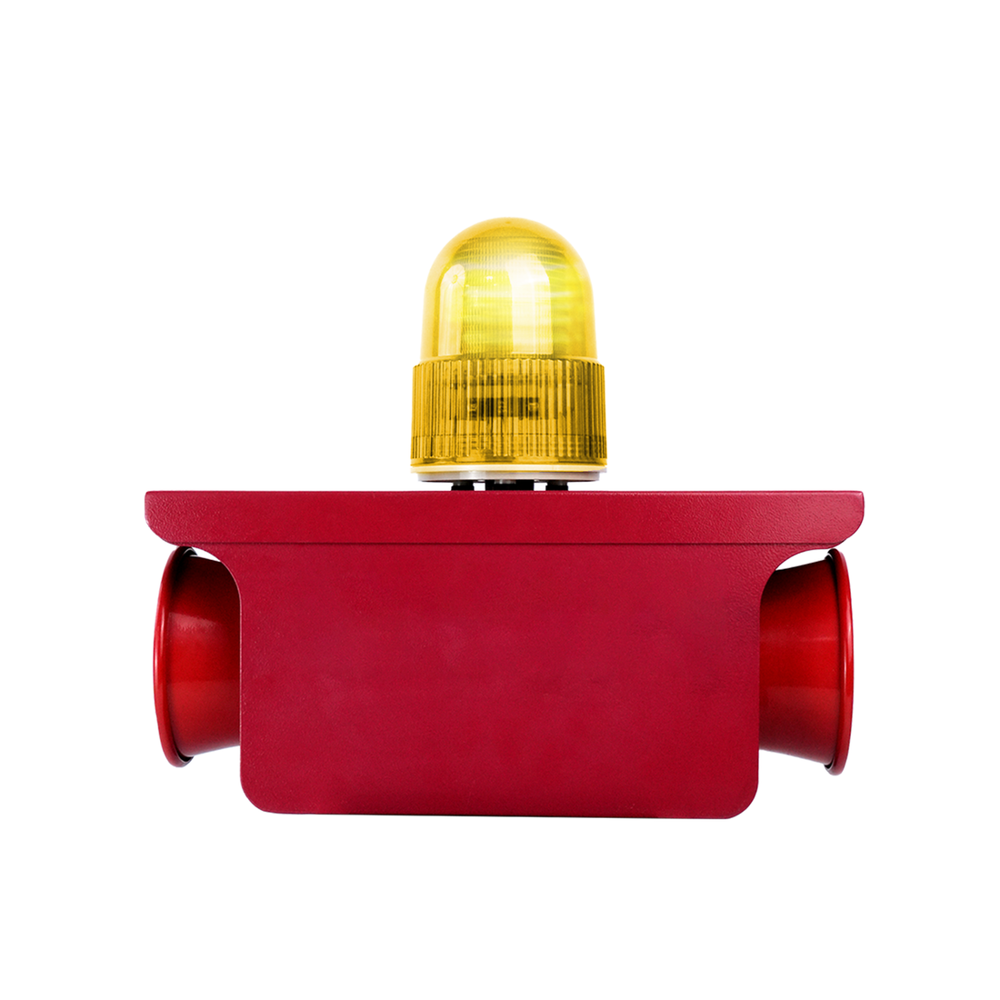 Sirène d'alarme industrielle à double avertisseur sonore étanche 130 dB Sirène d'urgence puissante avec gyrophare, port USB pour usine, entrepôt, maison, entreprise SLA-JB210
