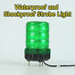 YASONG IP66 Waterproof Strobe Siren Light Shockproof Superbright 36 LED Green Industrial Warning Flashing Beacon Light with Buzzer or No Sound