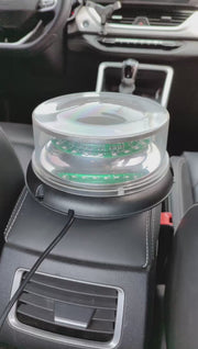 Feux clignotants stroboscopiques pour véhicules, étanches, 4 modes de clignotement, voyant d'avertissement LED pour voiture avec prise allume-cigare DC12V/24V SLA-120CL
