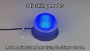 YASONG SLA-290-II 7-Color Strobe Siren Light, 120dB, 9 Tones, 3 Flash Modes, AC100-240V, IP69K