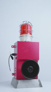 YASONG SLA-900M 130dB 150W Industrial Alarm Siren, 12 Tones, IP65, LED Strobe, 300m Range