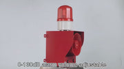 Sirène d'alarme industrielle YASONG SLA-05B 130dB 12 tonalités commutables 45W haute puissance Alarme incendie/tornade pour environnements bruyants Urgence
