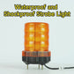 YASONG IP66 Étanche Ambre Stroboscopique Sirène Lumière Antichoc Super Lumineux 36 LED Lumière Avertissement Industriel Clignotant Gyrophare avec Avertisseur Sonore ou Sans Son