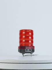 YASONG SLA-JS52(6)10-1AP Lampu Strobo LED Merah, IP66, 36 LED, Buzzer (Suara "Beep-beep" dan Sirene)/Tanpa Suara, 12W, Pemasangan Baut