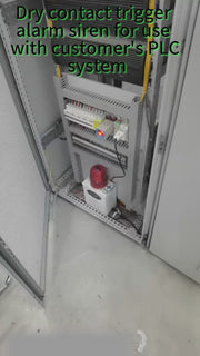 YASONG SLA-B02K 120dB Discrete Signal Alarm Siren, 25W, 12 Tones, IP65, USB Upload, LED Strobe