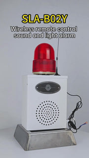 YASONG SLA-B02Y-500M 120dB Wireless Remote Siren, 500m Range, 25W, 12 Tones, IP54, USB Audio, LED Strobe