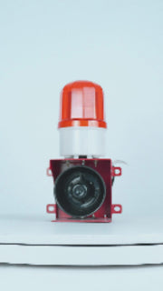 YASONG SLA-BJ02 110dB Power-On Industrial Alarm Siren, 23W, IP65, LED Strobe, AC/DC Voltage Options