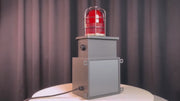 YASONG SLA-08 130dB Anti-Collision Siren, 50W, Adjustable Volume & 12 Tones, IP65, USB Upload, LED Strobe