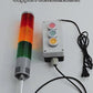 YASONG 3-Tier LED Industrial Andon Stack Tower Light, Sound/Flash Optional, Self-Locking Switch
