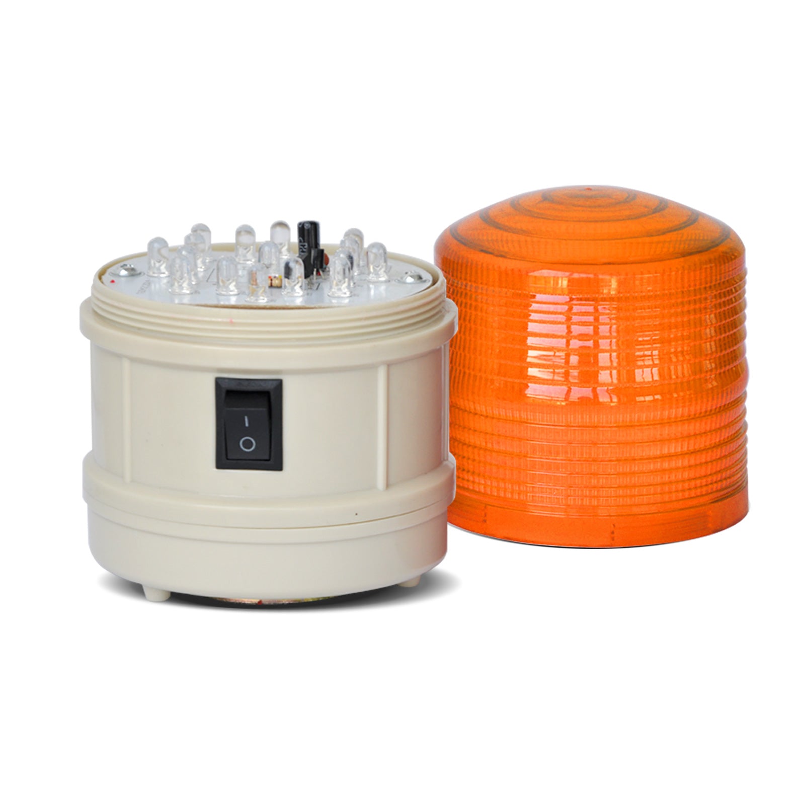 YASONG LTD-5088 Battery Magnetic LED Beacon Light, 17 LEDs, IP44, No Sound/85dB, AA Battery Powered